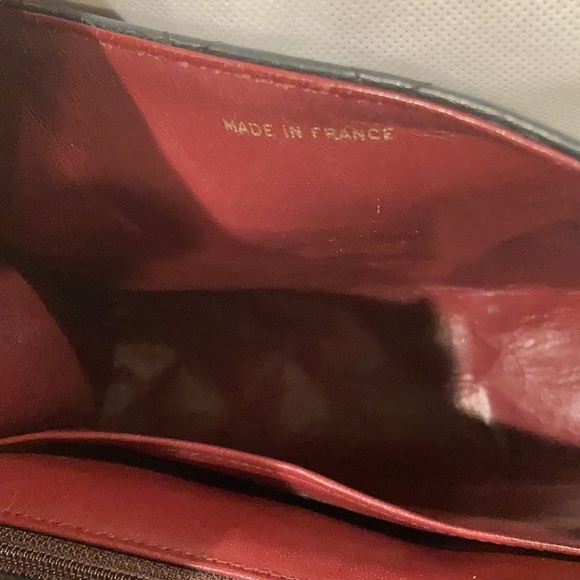 Chanel Vintage 80's 24kt  Blue Quilted Lambskin Envelope Flap Crossbody Bag - Picture 13 of 16